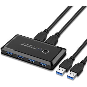 Erard Switch USB 3,0 KVM 4 port USB pour 2 PC