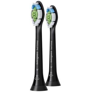 Philips Sonicare W2 Optimal White HX6062 standard - Tête de brosse de rechange - pour brosse à dent - noir (pack de 2) - pour Sonicare 2 Series; Sonicare DiamondClean Smart HX9902; Sonicare ProtectiveClean 4100; 6100