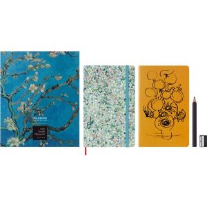 Coffret Moleskine Collection Van Gogh Carnet croquis + Cahier large + Crayon papier + Taille crayon