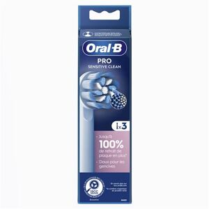 Oral B Pack de 3 brossettes pour brosse à dents Oral-B Pro Sensitive Clean