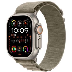 Apple Watch Ultra 2 GPS + Cellular, boîtier en titane de 49 mm avec boucle Alpine Olive Grand