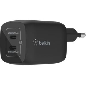 Adaptateur secteur Belkin Boost Charge Pro WCH013vfBK GaN avec PPS 65 Watt Noir