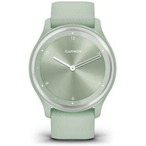 Montre connectée Garmin Vivomove Sport Argent avec bracelet Vert d'eau