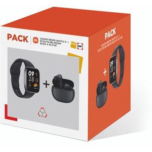 Xiaomi Pack REDMI WATCH 3 NOIR + REDMI BUDS 4 ACTIVE NOIR FD