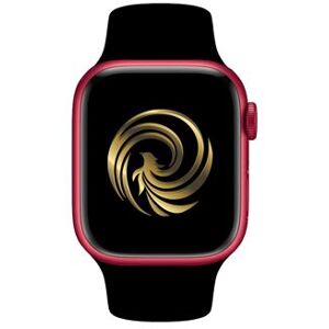 Reborn Apple Watch Series 7 GPS boîtier Aluminium Rouge 45mm avec Bracelet Noir Reconditionné Grade A