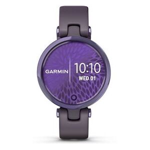 Montre connectée Garmin Lily Sport avec boîtier violet foncé et bracelet en silicone violet foncé