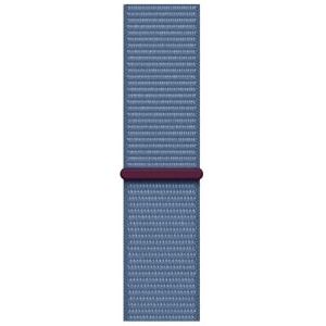 Bracelet Sport pour Apple Watch 45 mm avec boucle Bleu d’hiver