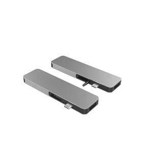 Hub USB-C 7-en-1 HyperDrive Solo Gris pour MacBook