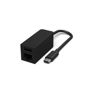 Adaptateur Microsoft USB-C vers Ethernet + USB-A Noir