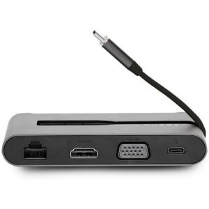 Urban Factory HUB USB-C 7 EN 1 AVEC 3 X USB-A / HDMI 4K 60HZ / VGA 1080P / RJ45 1000 MBPS / 1 X USB-C 100W PD GRIS SIDERAL