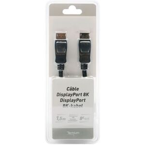 Câble DisplayPort 1.4 8K Temium 1.5 m Noir