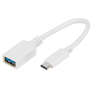 Adaptateur Vivanco USB C vers USB A 10 cm Blanc