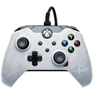 Manette filaire Pdp pour Xbox Séries X/S Blanc camouflage