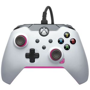 Manette filaire Pdp pour Xbox et PC Blanc et rose