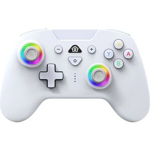 Manette sans fil Subsonic Led Controller Bluetooth pour Nintendo Switch Blanc