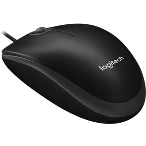 Générique Logitech B100 - Souris - droitiers et gauchers - optique - 3 boutons - filaire - USB - noir