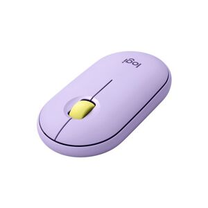 Logitech Pebble M350 Souris sans fil avec Bluetooth ou Recepteur 2.4 GHz, Silencieuse - Lavender Lemonade