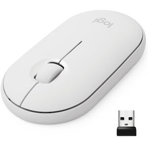 Souris silencieuse sans fil Logitech Pebble M350 Blanc cassé