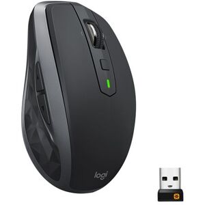 Logitech MX Anywhere 2S - Souris - laser - 7 boutons - sans fil - Bluetooth, 2.4 GHz - récepteur sans fil USB - graphite