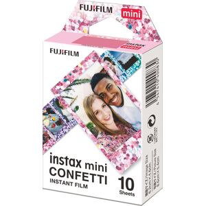 Film instantané Fujifilm Instax Mini Monopack Confetti 10 poses avec cadre multicolore