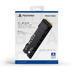 Western Digital Disque SSD interne WD_BLACK SN850 NVMe 1 To sous licence officielle pour consoles PS5 Noir