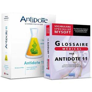 Logiciel Antidote 11 Druide + Glossaire médical pour PC ou Mac