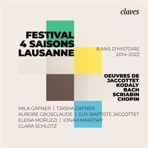 Claves Festival 4 Saisons de Lausanne : 8 ans d'histoire, 2014-2022