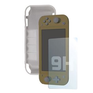Steelplay Kit de protection Coque en TPU semi rigide + Protection d'écran en verre trempé pour Nintendo Switch Lite Transparent