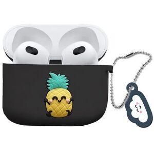 Mr. Wonderful Étui en silicone Mr.Wonderful Ananas pour Airpods 3 Noir