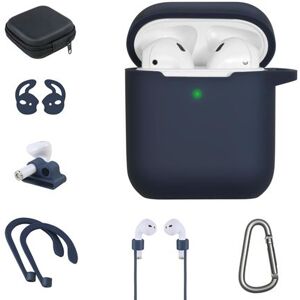 Kit accessoires On Earz Mobile Gear 7 en 1 pour Apple AirPods 1 et 2 Bleu