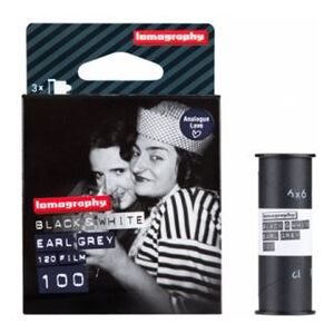 Pack de 3 Pellicules Lomography Earl Grey 100 ISO 120 Noir et Blanc