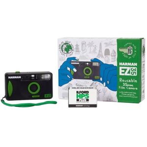 Appareil photo argentique compact 24x36 Harman EZ-35 Noir - Réutilisable + 1 film N&B Ilford HP5 Plus 36poses