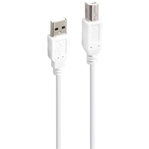 Accsup CABLE IMPRIMANTE USB-A VERS USB-B 2.0 5M BLANC