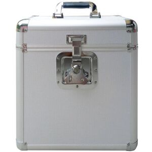 Flight case rangement 25 LP couleur argent pour vinyle