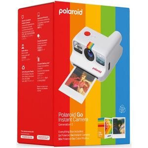Coffret appareil photo instantane Polaroid Go White - double pack de films Go cadre blanc (16 films)