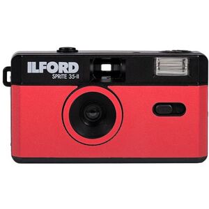 Appareil photo argentique compact 24x36 Ilford Sprite II Noir et rouge - Réutilisable