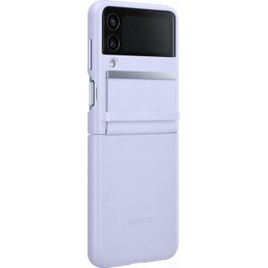 Coque en cuir pour Samsung Galaxy Z Flip 4 Lavande