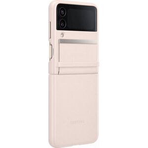 Coque en cuir pour Samsung Galaxy Z Flip 4 Rose