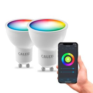 Lot de 2 Ampoules GU10 connectee Calex Smart RGB CCT