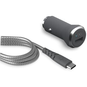 Kit Force Power Chargeur voiture rapide et Câble renforcé USB vers USB C 1.2 m