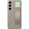 Samsung Coque silicone avec laniere S24+ Taupe