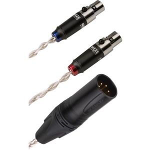 Meze audio Cable argent mini XLR a XLR 4 Pins symetrique