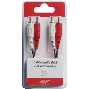 Câble audio Temium 2 RCA vers 2 RCA 1.5 m