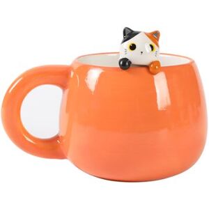 Tasse en céramique Itotal Charm 450 ml Chat Blanc