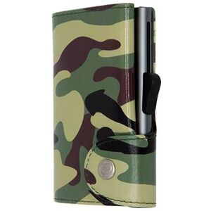 Porte-cartes C-Secure Cuir Camouflage Vert