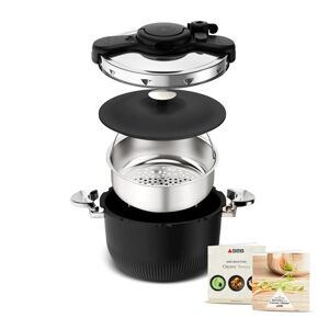 Seb Autocuiseur Clipso Tempo 3-in-1 Cocotte-minute, Faitout, Cocotte a four P4810700