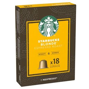 Starbucks Capsules café Starbucks Nespresso Blonde Espresso Roast X18
