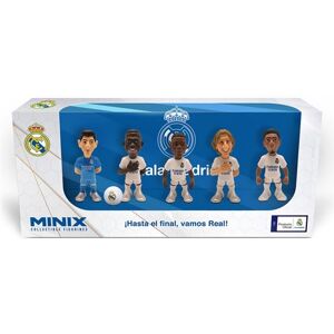 Minix - Football Stars - Figurine PVC 7 cm - Pack de 5 Real Madrid (Courtois / Camavinga / Modric / Vinicius / Bellingham)