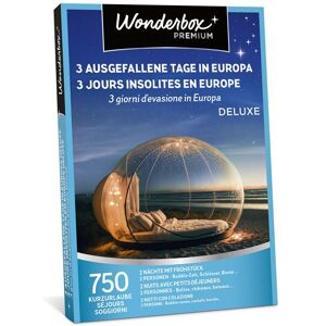 Coffret cadeau Wonderbox 3 jours insolites en Europe Deluxe 2023