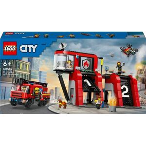 Lego City LEGO® City 60414 La caserne et le camion de pompiers